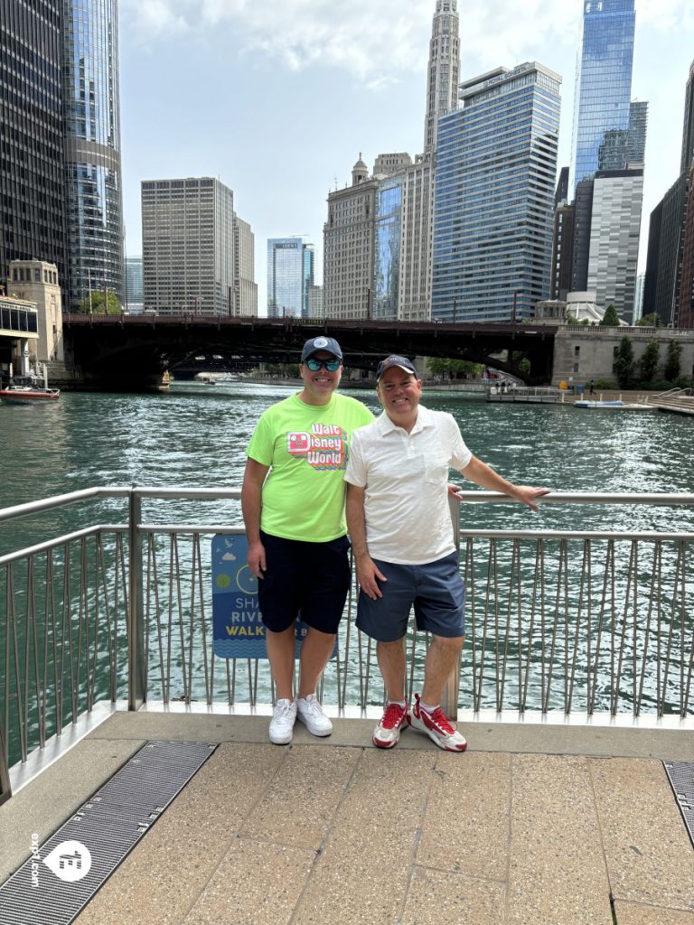 Group photo Chicago Riverwalk Architecture Tour on Aug 21, 2024 with Dave