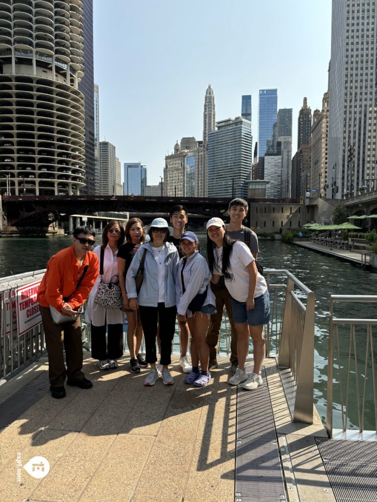Group photo Chicago Riverwalk Architecture Tour on Sep 10, 2024 with Dave
