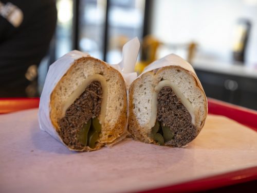 Italian beef sandwich in Chicago Food and Culture Tour