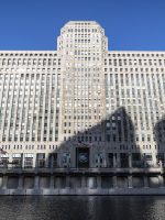Scenic riverside view of CHicago skyscrapers and building during Chicago Food and Culture Tour