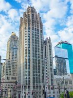 Chicago Tribune Tower on guided tour of Magnificent Mile