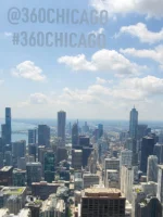 View from 360 Chicago observation deck