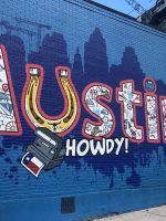 Austin painted wall mural Austin Texas