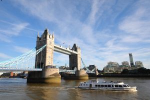 Tower bridge cityscape London England