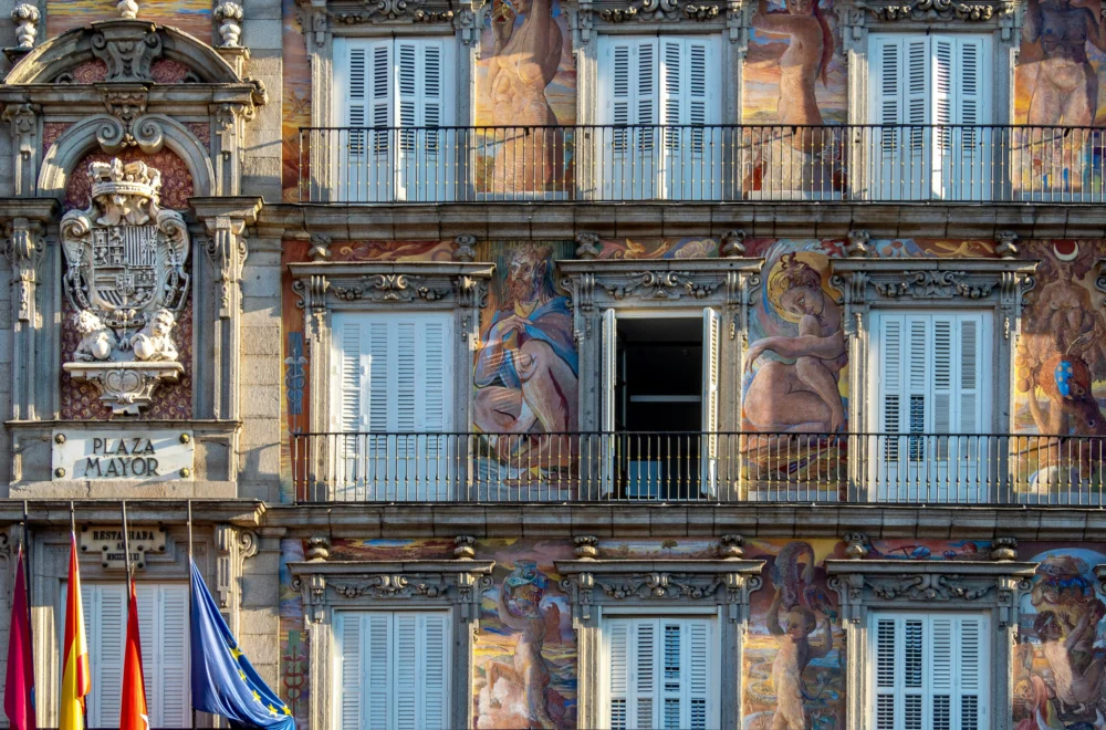 Balconies in the Plaza Mayor