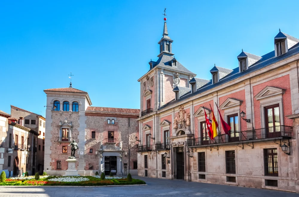 Plaza de la Villa square in Madrid, Spain