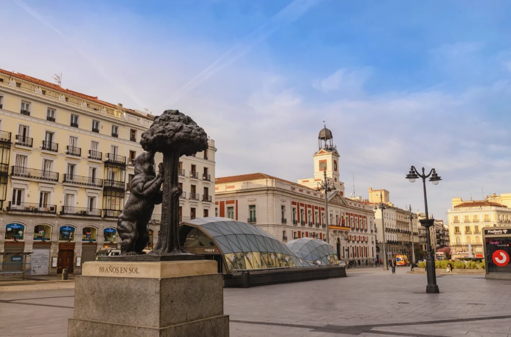 Puerta del Sol square during Highlights of Madrid Walking Tour