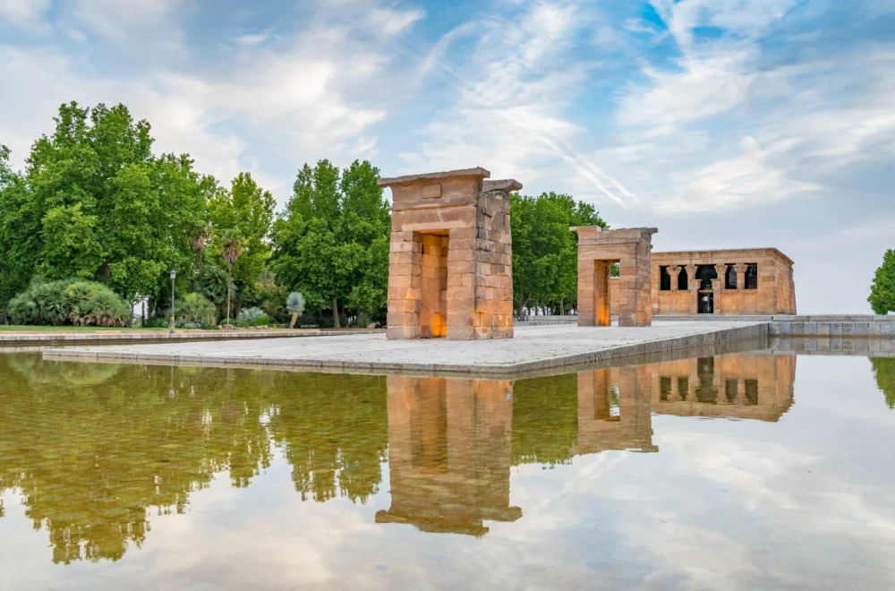 Temple de Debod in Madrid Spain