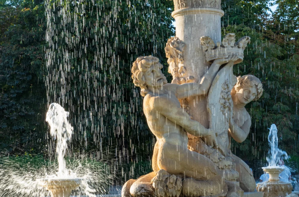 Fountain in El Retiro Park in Madrid