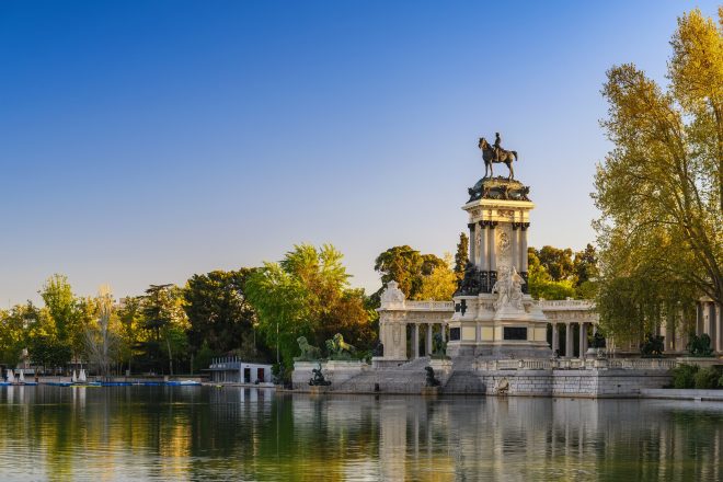 Madrid Bike Tour With Churros Plus Ham, Wine, and Cheese Upgrade