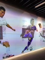 Close up of History Exhibition inside Bernabeu Stadium