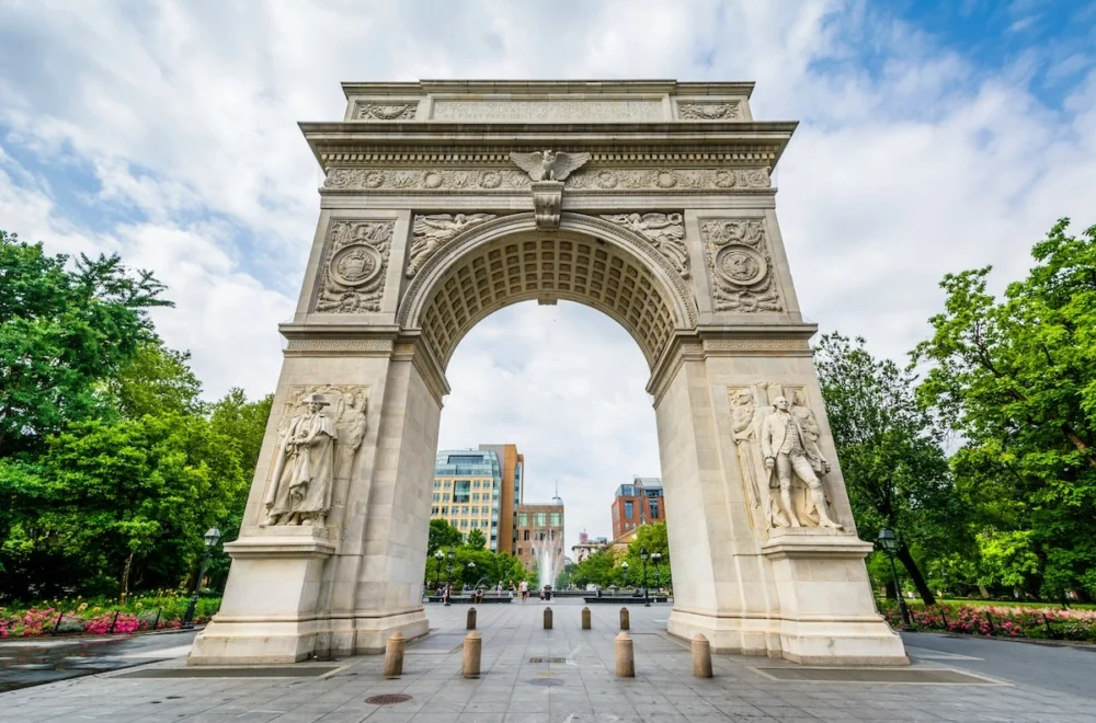 The arch at Washington Square Park, Greenwich Village