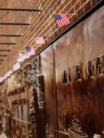9/11 Ground Zero firefighter memorial up close