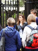 9/11 Ground Zero tour group with guide