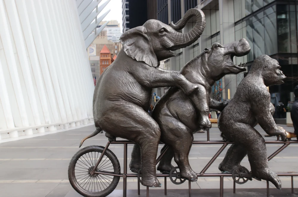 Close Up of Animal Statue in NYC