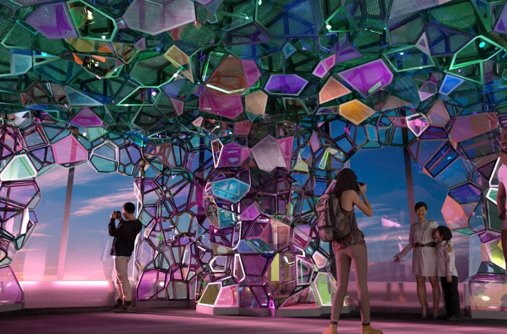 Crystal Cave installation at Edge
