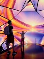 Edge guests inside the new kaleidoscope room