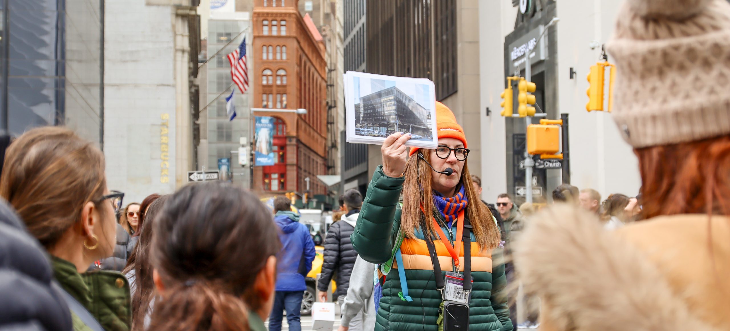 ExperienceFirst tour guide explaining during 911 Tour in New York