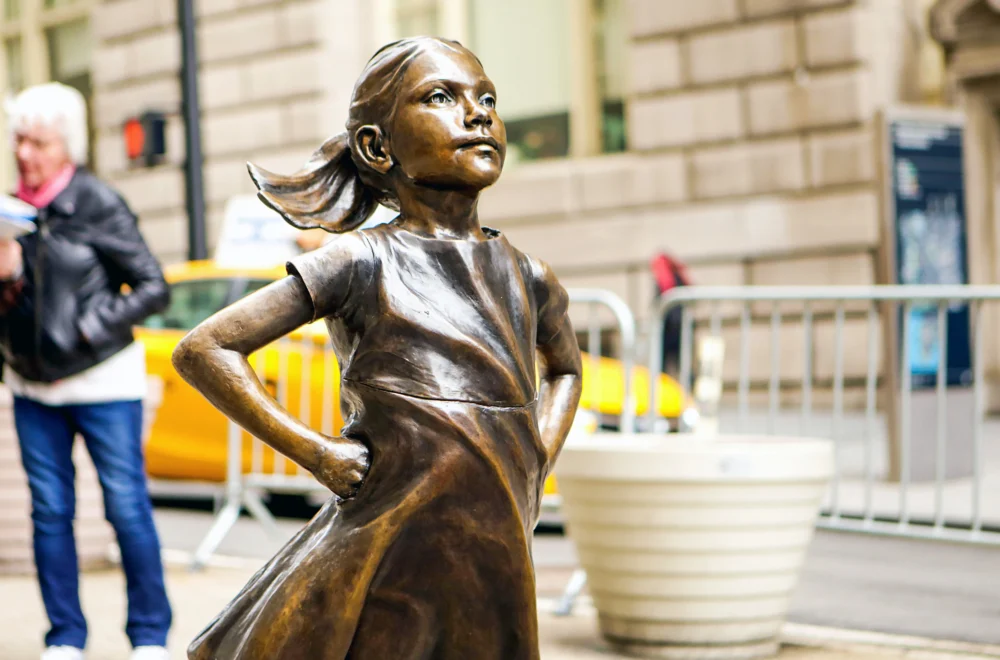 Fearless Girl Statue in NYC