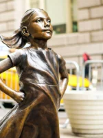 Fearless Girl Statue in NYC
