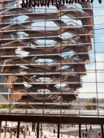 Inside building at Hudson Yards near the Vessel in NYC