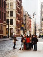 tour group in SoHo