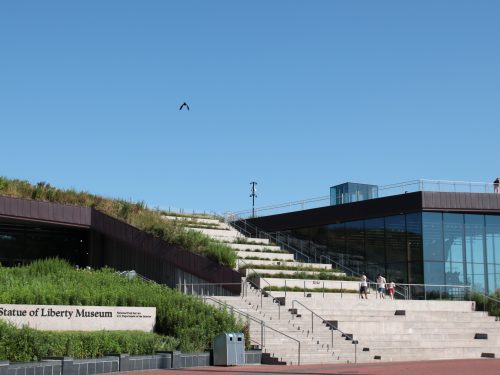 Statue of Liberty Museum entrance during the day