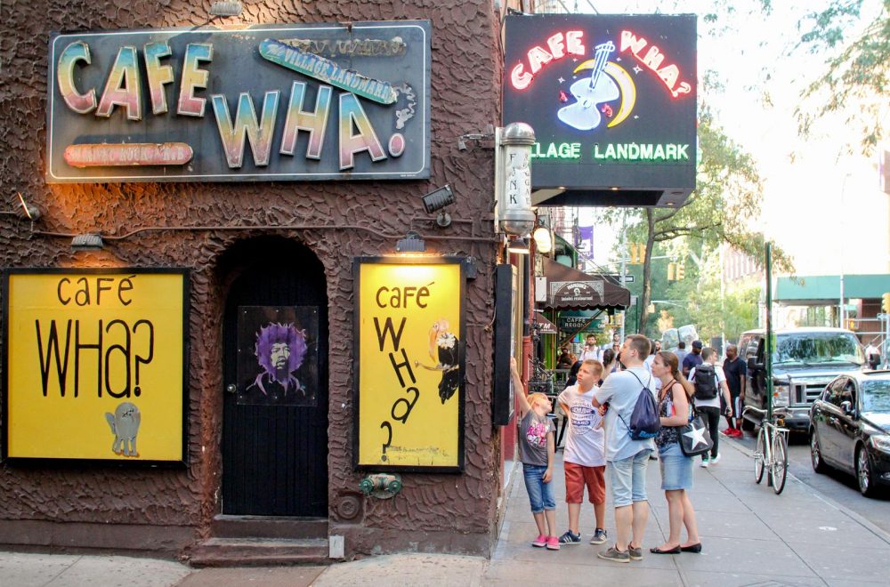 Guest Outside Cafe Wha Greenwich Village