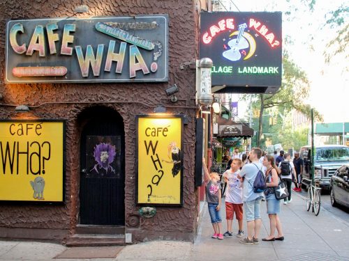 Guest Outside Cafe Wha Greenwich Village