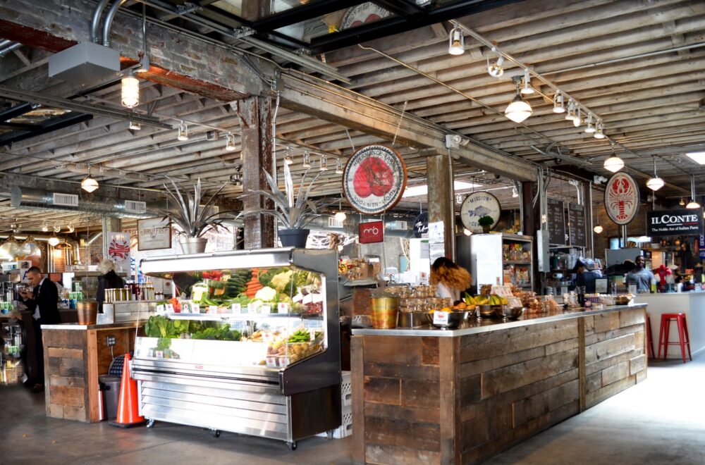 Chelsea Market food hall on NYC tour