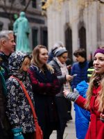 Tour guide on Lower Manhattan Walking Tour