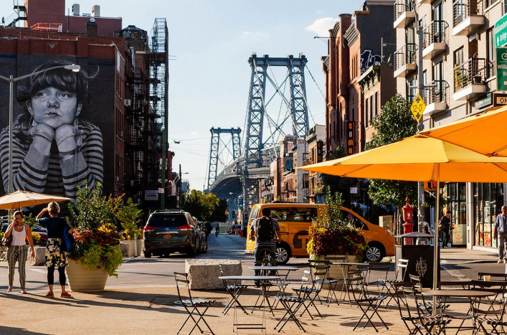 Williamsburg Street scene in Brooklyn NYC