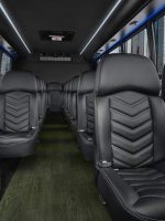Interior shot of Luxury Bus for NYC Tour