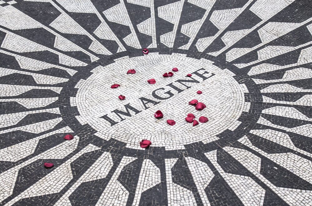 Imagine mosaic at Strawberry Fields in Central Park