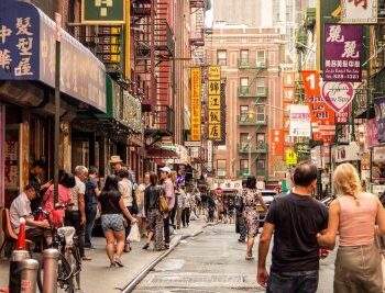 Chinatown neighborhood on NYC bus tour
