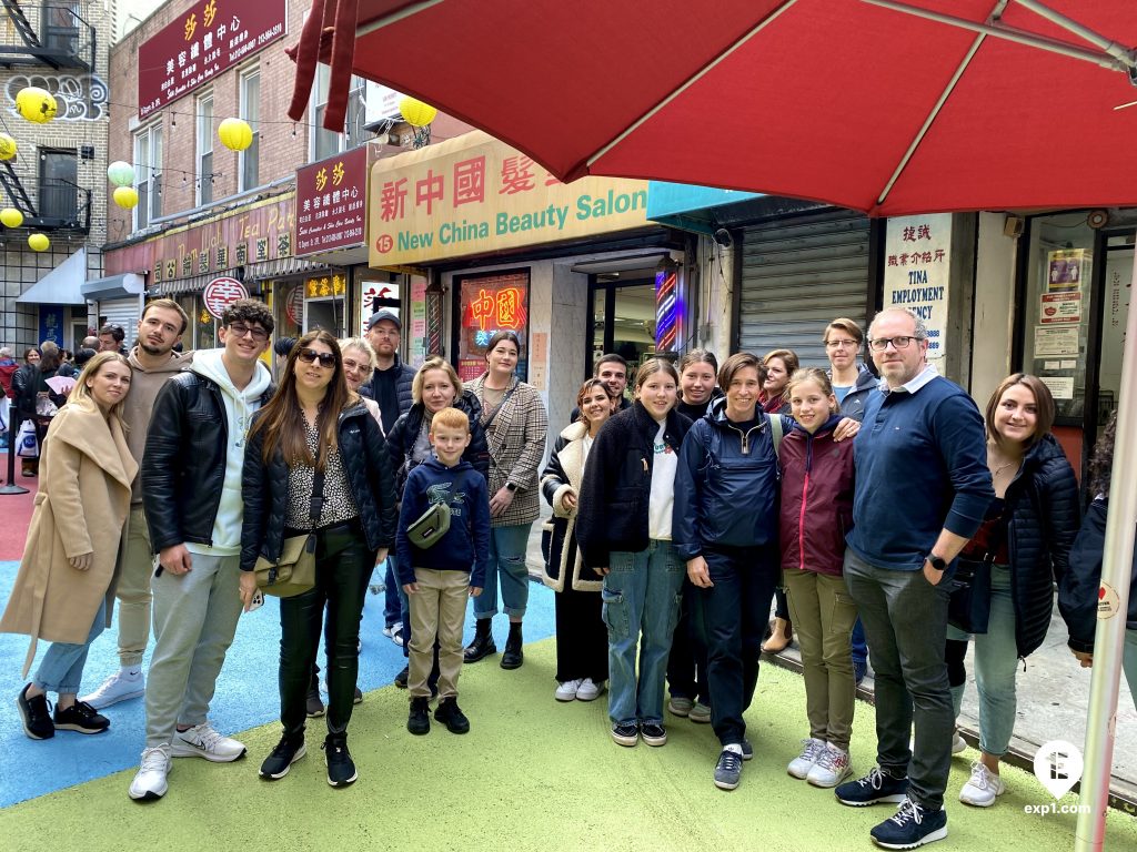 Group photo SoHo Little Italy Chinatown Tour on 31 October 2022 with Laura