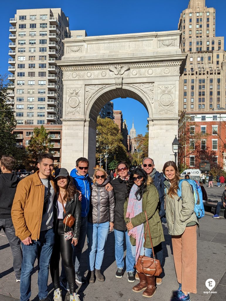 Group photo Greenwich Village Tour on 9 November 2022 with Jennifer