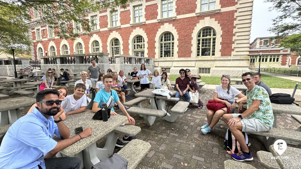 Group photo Statue of Liberty and Ellis Island Tour on Aug 21, 2023 with Nicola