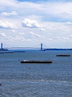 view from Statue of Liberty ferry