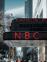 NBC Studios sign in New York