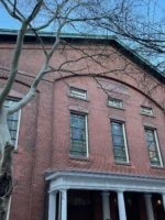 Close up of building during Food and Culture DUMBO Walking Tour
