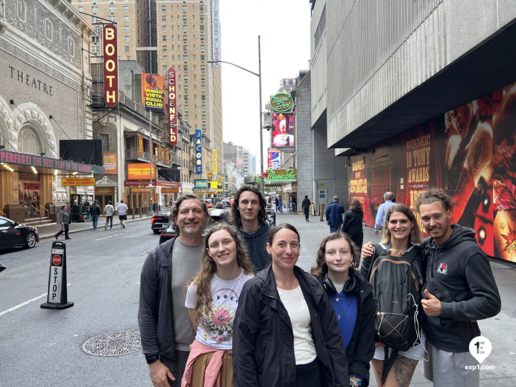 Group photo Broadway and Times Square Tour on Jun 17, 2025 with Peter