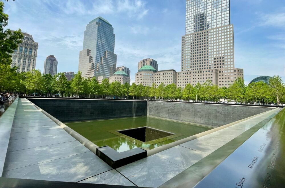 9/11 Memorial fountain called Reflecting Absence in NYC