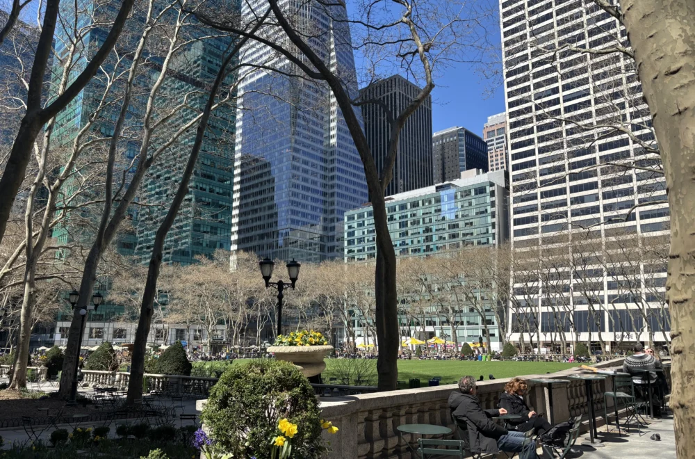 Bryant Park during NYC architecture tour