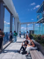Outdoor terrace in Summit One Vanderbilt in NYC