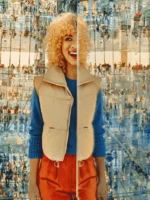 Women walking through exhibition in the Summit One Vanderbilt in NYC