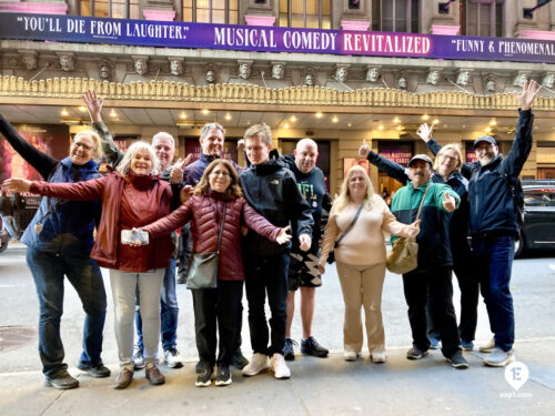 Broadway and Times Square Tour on Oct 9, 2025 with Verena