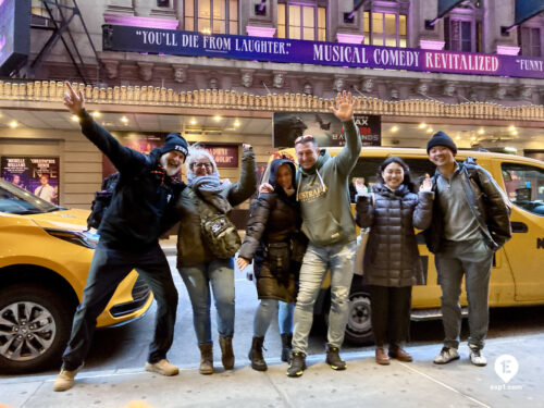 Broadway and Times Square Tour on Oct 31, 2025 with Verena