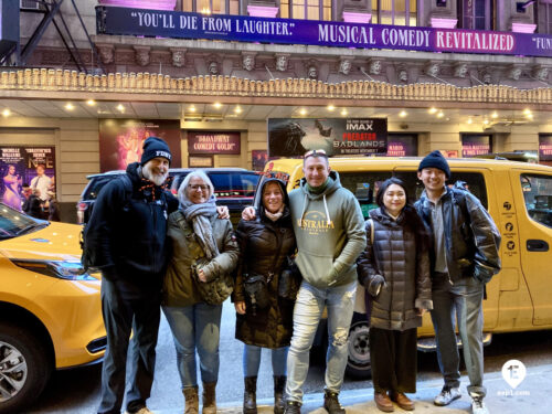 Broadway and Times Square Tour on Oct 31, 2025 with Verena