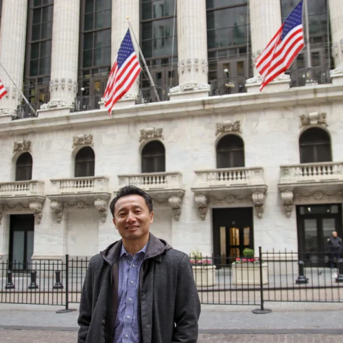 Andrew Luan during Premium Financial Crisis tour in New York City